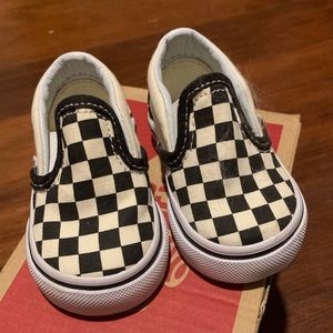 Baby B/W Checkerboard Vans